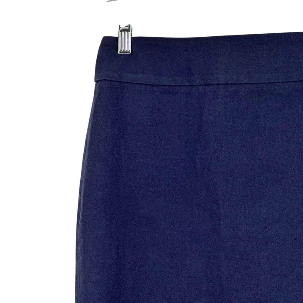 Banana Republic Size 2 Blue Cotton/Viscose/Spandex Sloan Stretch Pencil Skirt